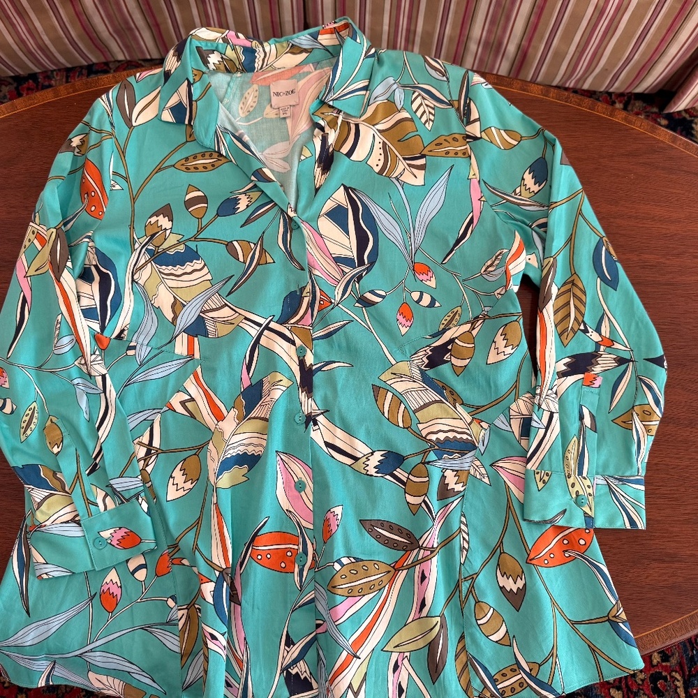 Nic+Zoe Tunic Shirt, sz. PL